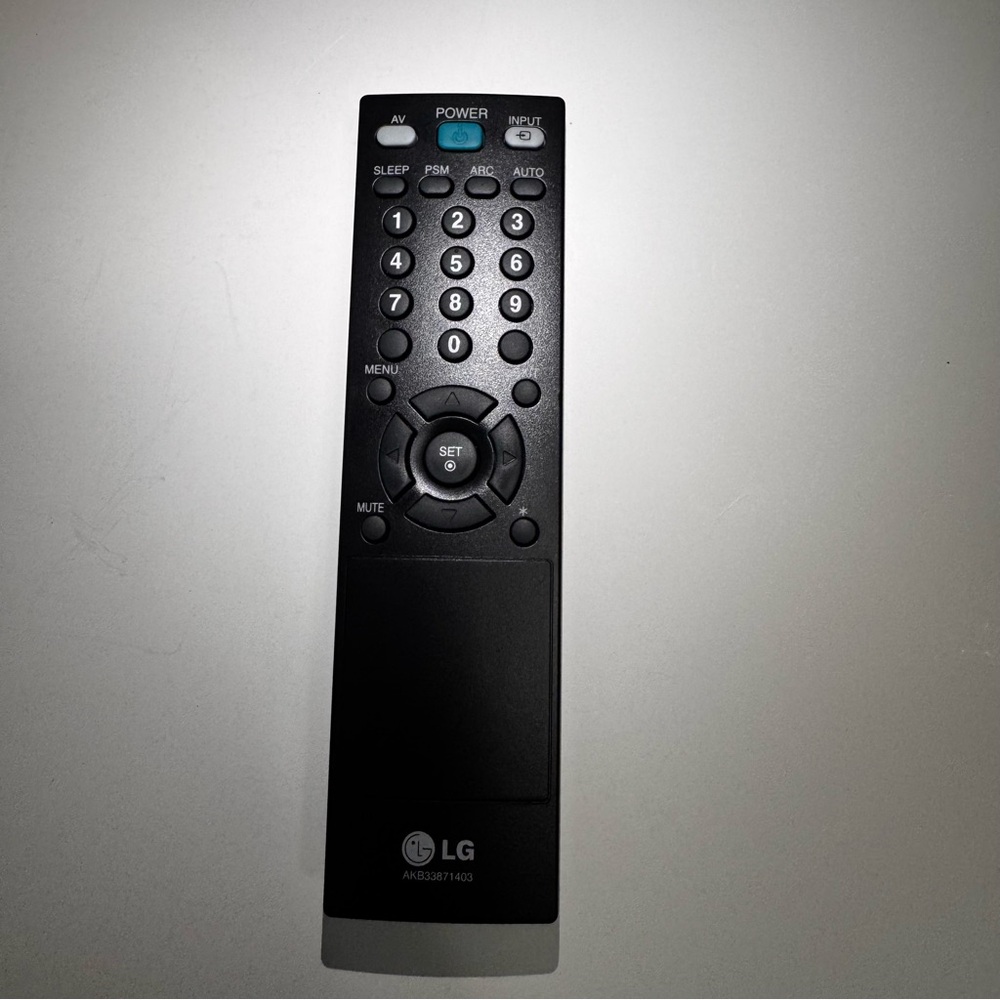 LG Black Remote Control